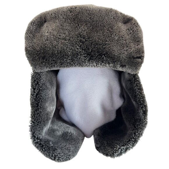 Plaid Faux Fur Lined Winter Trapper Hat With Chin Strap C59 - Picture 1 of 10